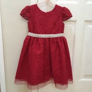 Red fancy dress - size 3T